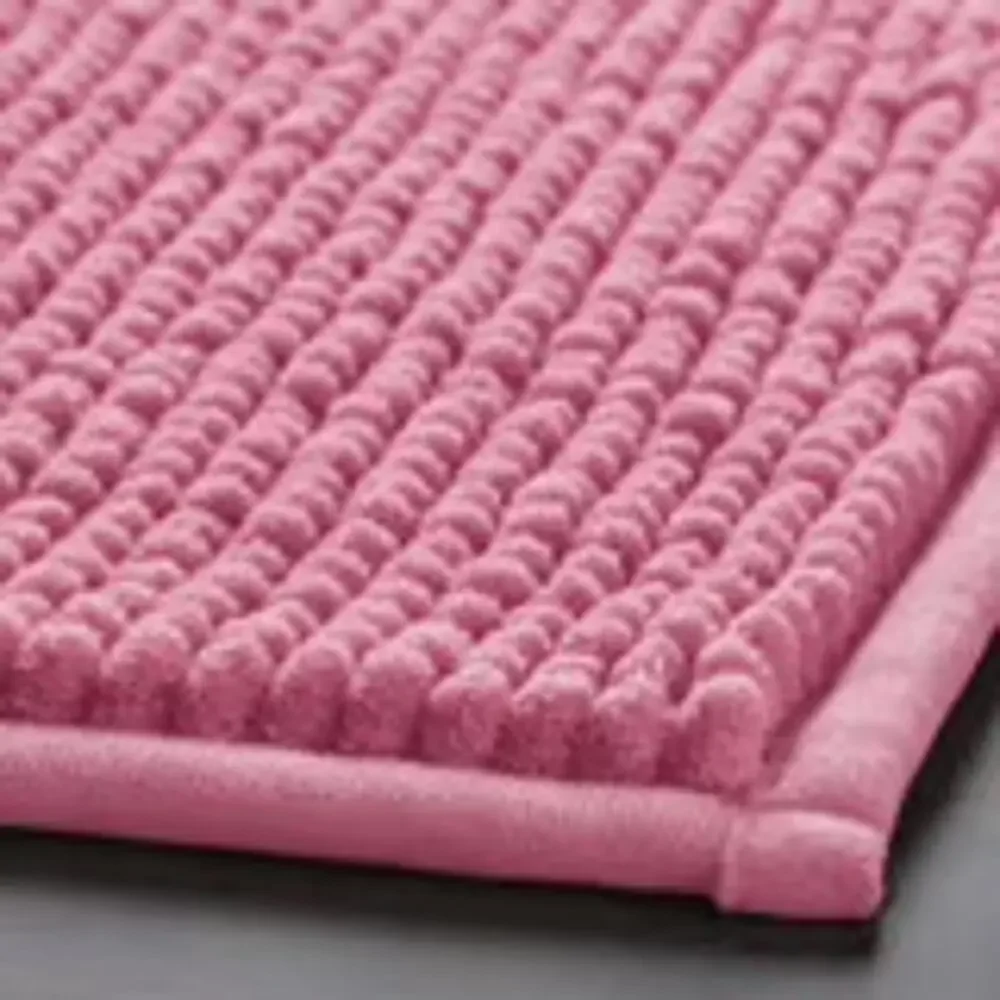IKEA TOFTBO Pink Bath Mat Plush Comfort Meets Quick-Dry Practicality